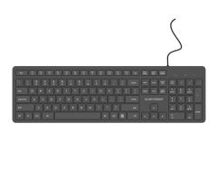 Silver Monkey K40 Kabelgebundene Slim-Tastatur US-Layout