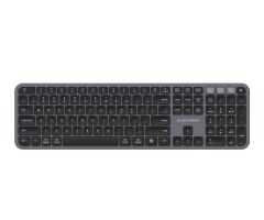 Silver Monkey K90 Wireless premium business keyboard (grau) US-Layout