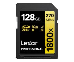Lexar 128GB 1800x Professional SDXC UHS-II U3 V60