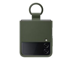 Samsung Silicone Cover mit Ring für Samsung Galaxy Flip 4 khaki