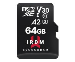 GOODRAM 64GB microSDXC IRDM 170MB/s UHS-I U3 V30 A2