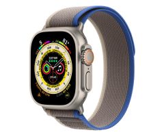 Apple Watch Ultra LTE 49 mm Titangehäuse Trail Loop blau/Grau S/M
