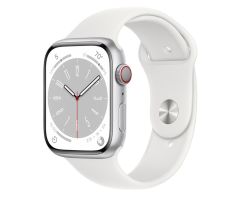 Apple Watch 8 45/Silver Aluminum/White Sport LTE