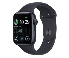 Apple Watch SE GPS 44 mm Aluminiumgehäuse mitternacht Sportarmband