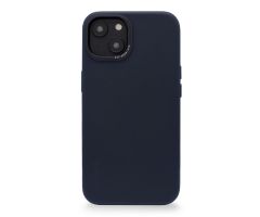 Decoded Lederrückseite für iPhone 14 Plus stahlblau