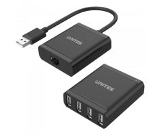 Unitek USB 2.0-Verlängerungskabel - 4x USB (Twisted Pair RJ-45)