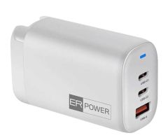 ER POWER 65W GaN Reiseladegerät weiß