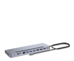 i-tec USB-C Ergonomische 4K-Dockingstation mit 3x Display aus Metall PD100W