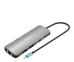 i-tec USB-C – Metal Nano 2x HDMI Display Dockingstation PD 100 W