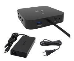 i-tec USB-C – HDMI Dual DP Dockingstation + PD 100 W mit Netzteil