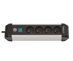 Premium-Alu-Line 4 Steckdosen, 1,8m