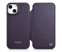 iCarer Premium Leder Folio Hülle für iPhone 14 Plus (MagSafe)