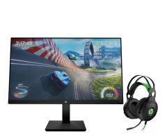HP X27q Gaming + Słuchawki Pavilion Gaming 600