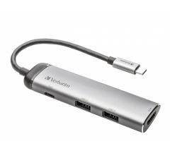 Verbatim USB-C – 2x USB 3.0, USB-C 3.1, HDMI 4K