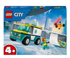 LEGO City 60403 Rettungswagen und Snowboarder