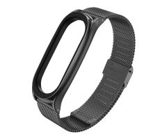 Tech-Protect Milaneseband-Armband für Xiaomi Mi Band 7 schwarz