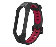 Tech-Protect Panzerarmband für Xiaomi Mi Band 5/6/6 NFC/7 schwarz/rot