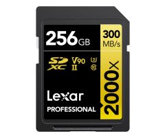 Lexar 256GB 2000x Professional SDXC UHS-II U3 V90