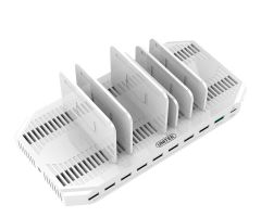 Unitek Ladestation 8x USB 2.4A, 1x QC 3.0, 1x USB-C