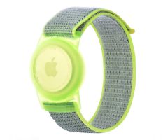 Tech-Protect Nylon-Kinderarmband für Apple AirTag Limette