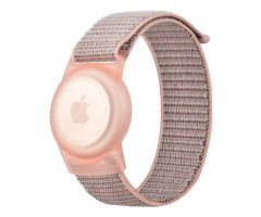 Tech-Protect Kinder-Nylonarmband für Apple AirTag rosa