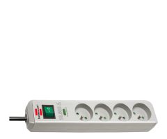 Brennenstuhl ÜBERSPANNUNGSLEISTE „ECO-LINE“ 4GN 1,5M GRAU 13500A