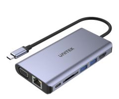 Unitek Hub USB-C 8w1 PD 100W