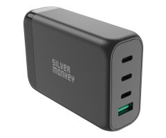 Silver Monkey Ladegerät GaN 130W USB-C PD + USB 3.0 QC B