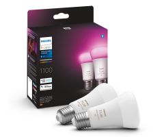 Philips Hue White and Color Ambiance Doppelpack 2x E27 Lampe 1100lm