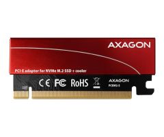 Axagon PCEM2-S Interner PCIe x16-Adapter, 1x M.2 NVMe M-ke