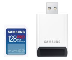 Samsung 128GB SDXC PRO Plus 180MB/s mit Lesegerät (2023)