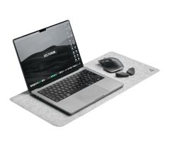 Deltahub Minimalistische Schreibtischunterlage - Hellgrau - S