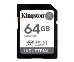 Kingston 64GB SDXC Industrial UHS-I U3 V30 A1 pSLC