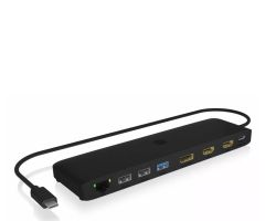 ICY BOX Mobile DockingStation mit dreifachem Videoausgang