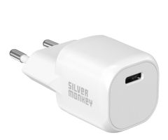 Silver Monkey Mini Ladegerät PD 20W (USB-C) Weiß