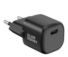 Silver Monkey Mini Ladegerät PD 20W (USB-C) Schwarz