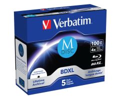 Verbatim M-DISC BD-R 4x 100GB 5P JC Printable