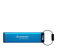 Kingston 8GB IronKey Keypad 200C USB-C FIPS 140-3 Lvl 3 AES-256