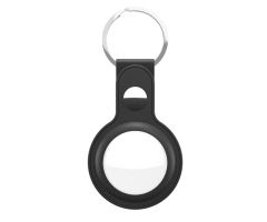 KeyBudz AirTag Keyring Leder-Schutzhülle für AirTag Schwarz