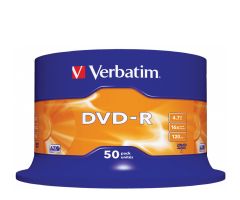 Verbatim 50 x DVD-R - 4.7 GB 16x matt silber