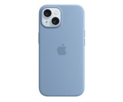 Apple iPhone 15 Silikon Case mit MagSafe winterblau