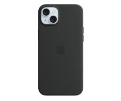 Apple iPhone 15 Plus Silikon Case mit MagSafe schwarz