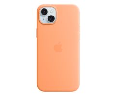 Apple iPhone 15 Plus Silikon Case mit MagSafe sorbet orange