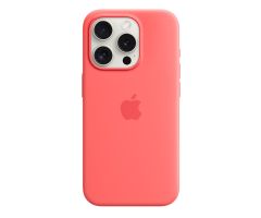 Apple iPhone 15 Pro Silikon Case mit MagSafe guave
