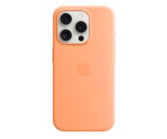 Apple iPhone 15 Pro Silikon Case mit MagSafe sorbet orange