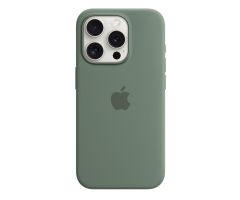 Apple iPhone 15 Pro Silikon Case mit MagSafe zypresse