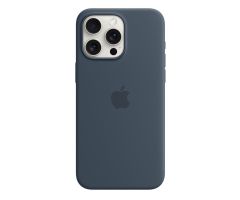 Apple iPhone 15 Pro Max Silikon Case mit MagSafe sturmblau