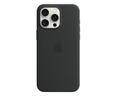 Apple iPhone 15 Pro Max Silikon Case mit MagSafe schwarz