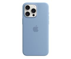 Apple iPhone 15 Pro Max Silikon Case mit MagSafe winterblau