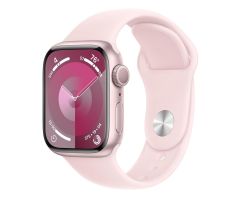 Apple Watch 9 GPS 41mm Aluminium rosé Sportarmband hellrosa